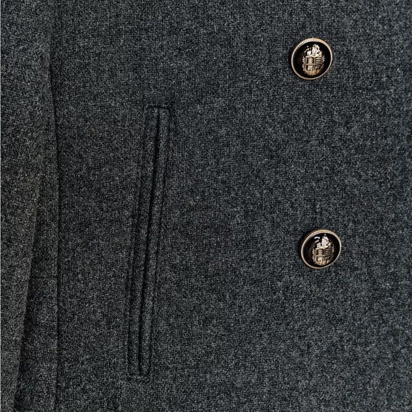 New Zara double breasted wool coat in gray - small - Picture 8 of 9